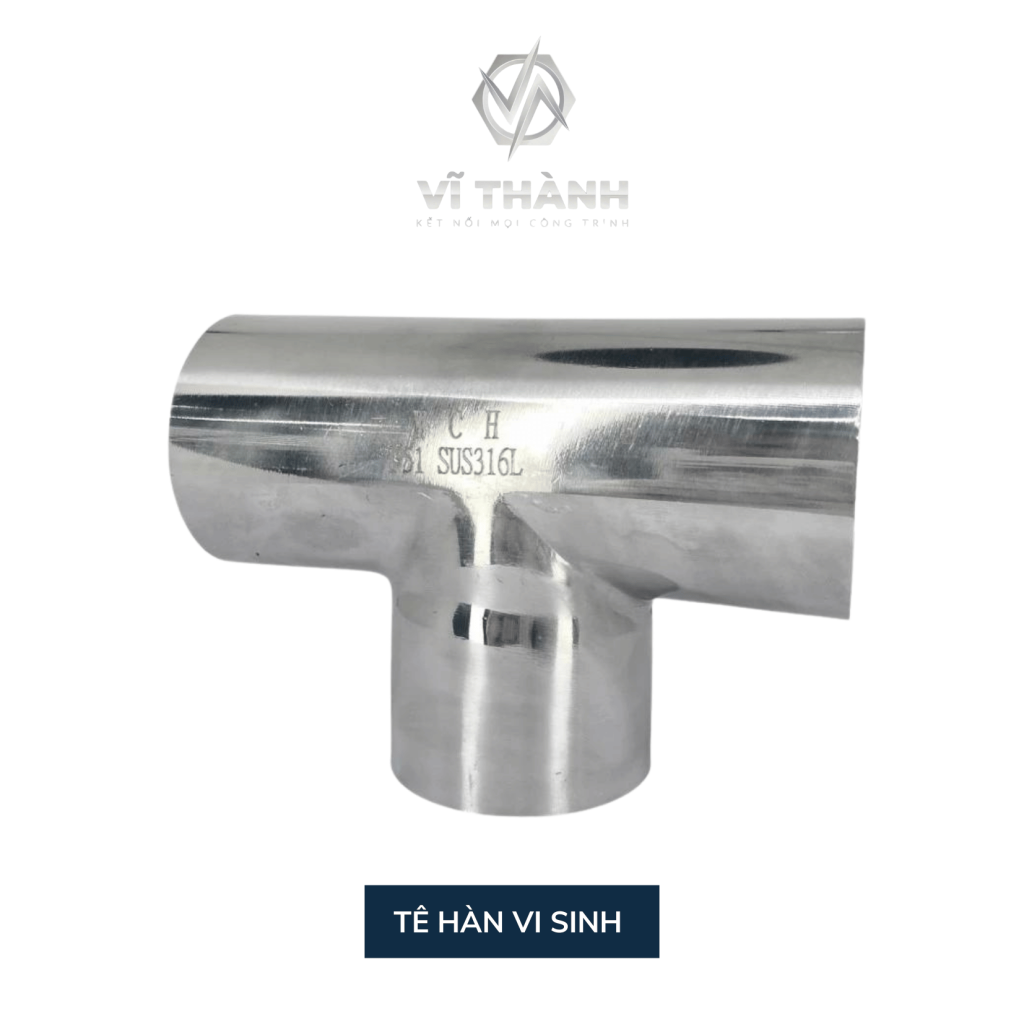 Tê hàn inox 304/316L vi sinh